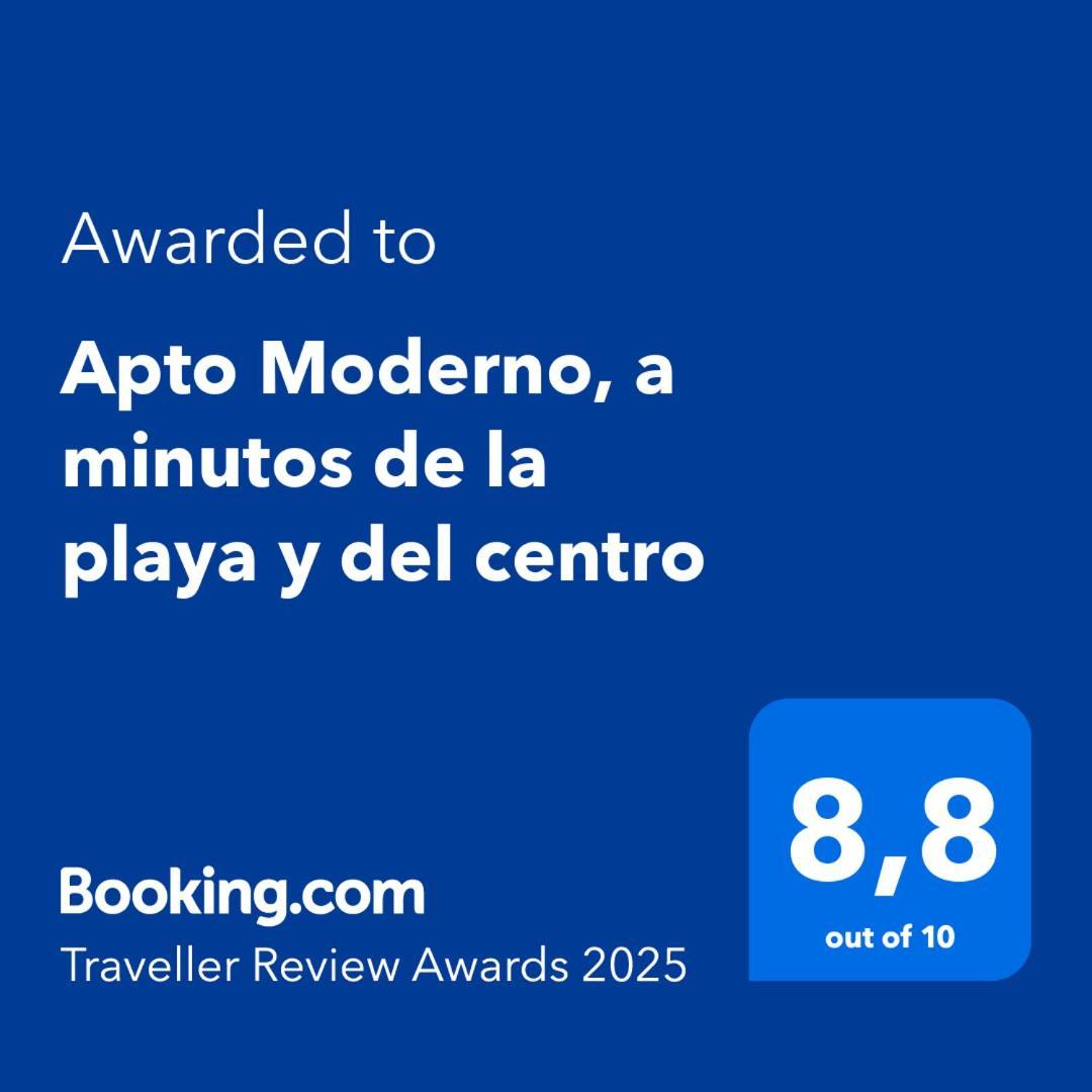 Apto Moderno, A Minutos De La Playa Y Del Centro Tarifa Luaran gambar